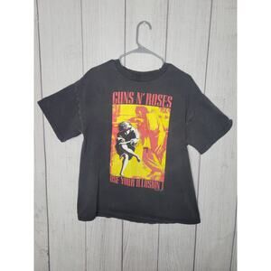 Vintage 1991 Brockum Distressed Guns N Roses Rare Single Stitch Band T Shirt